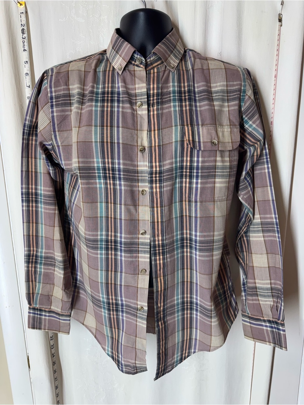 Vintage Men's Cavalier by Sears Men's Plaid Shirt